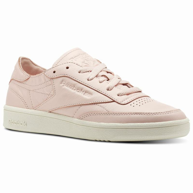 Tenisi Reebok Club C 85 Dcn Dama Roz/Albi Romania YE6237PL